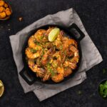 Ketjap-knoflook garnalen