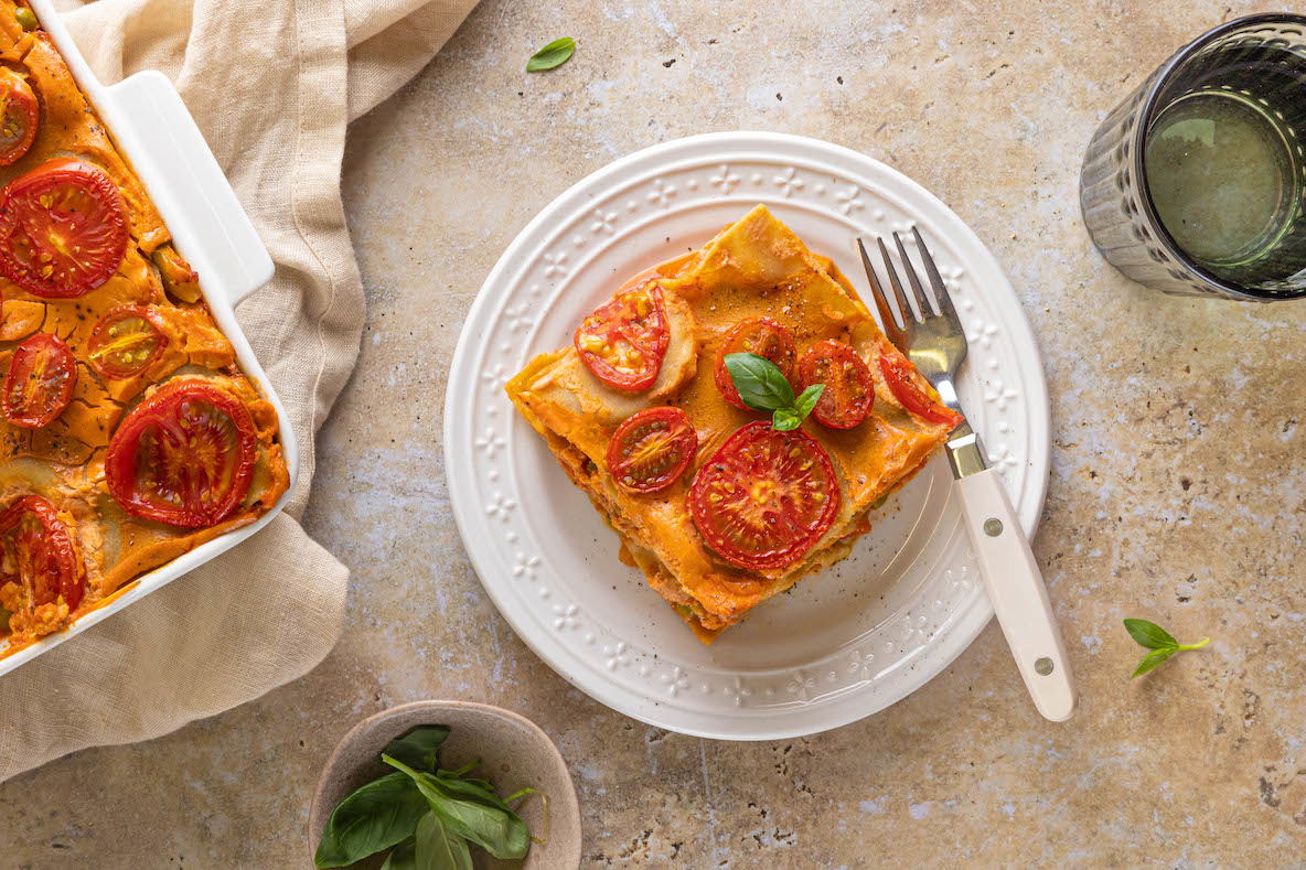 Pittige lasagne met Hollandse garnalen