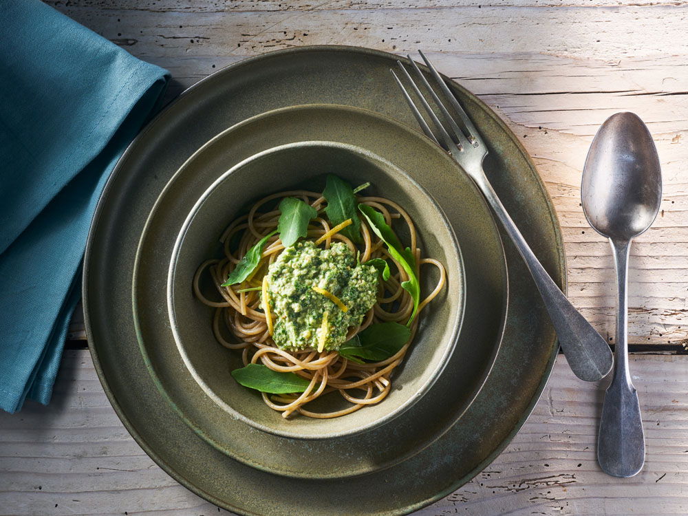 Spaghetti met walnotensaus