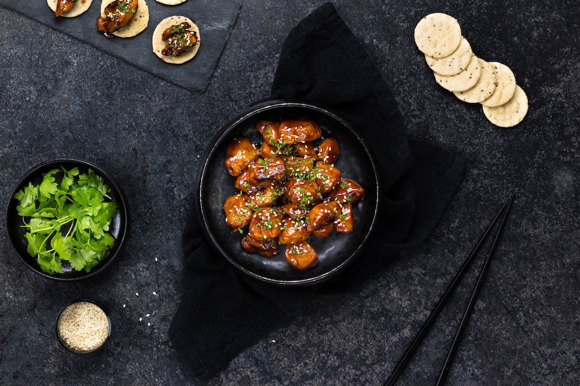 Sticky Kip Met Sesam