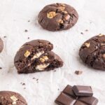 Triple chocolate cheesecake cookies
