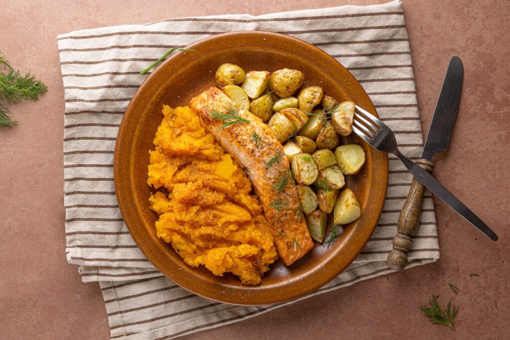 Zalm Uit De Oven Met Pompoenpuree 1