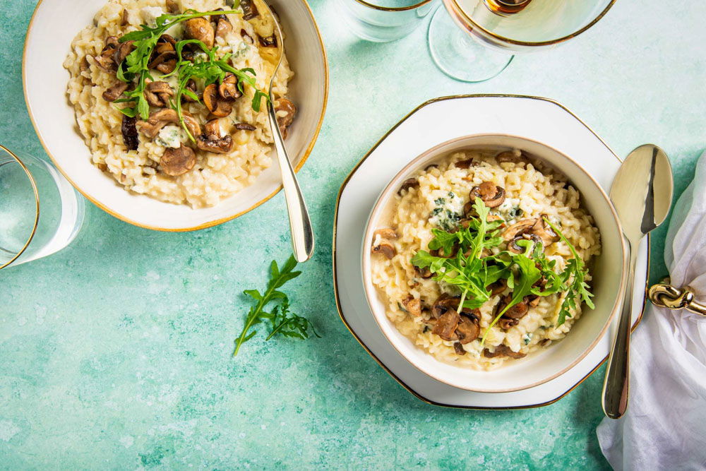 Bospaddenstoelenrisotto