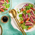 Gerookte eendenborst met balsamico siroop