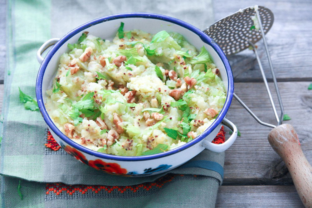 Selderijstamppot Met Walnoten