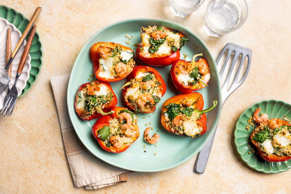Gevulde Paprika’s Met Knoflookgarnalen 1