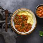 Goulash met aardappelpuree