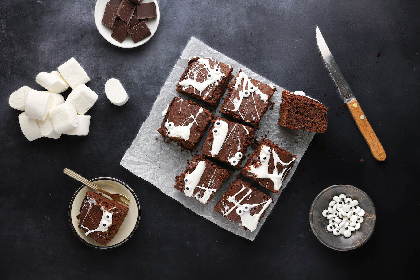 Halloween brownies