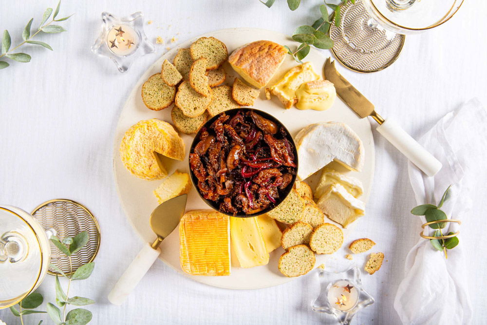 Kaasplankje met vijgenchutney