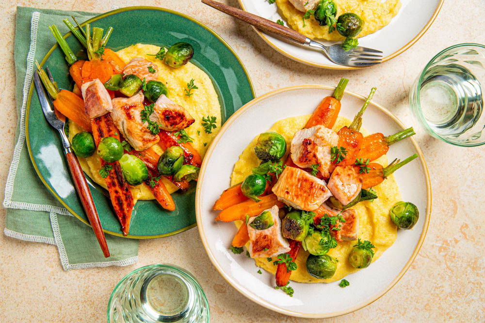 kalkoenfilet met zoete bospeen