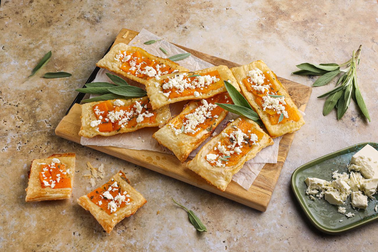 Pompoen Bladerdeegtaartje