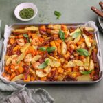 Traybake met scampi