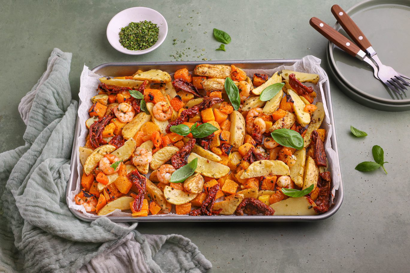 Traybake Met Scampi 1