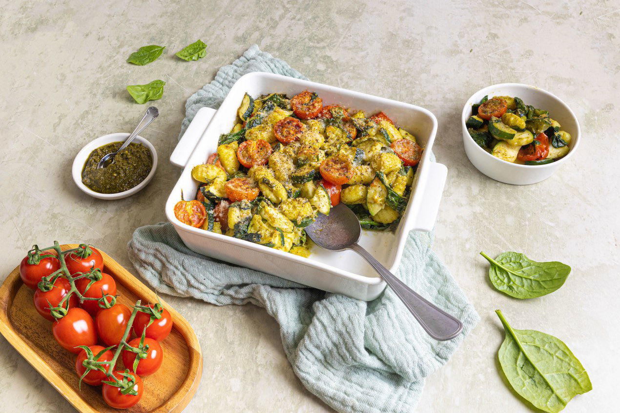gnocchi ovenschotel met pesto
