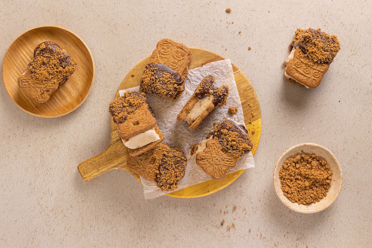 ijssandwich met speculaas