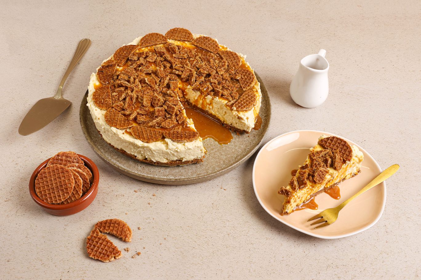 Monchoutaart Met Stroopwafel 2