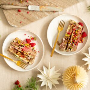 Pistache-chocoladeviennetta met karamel