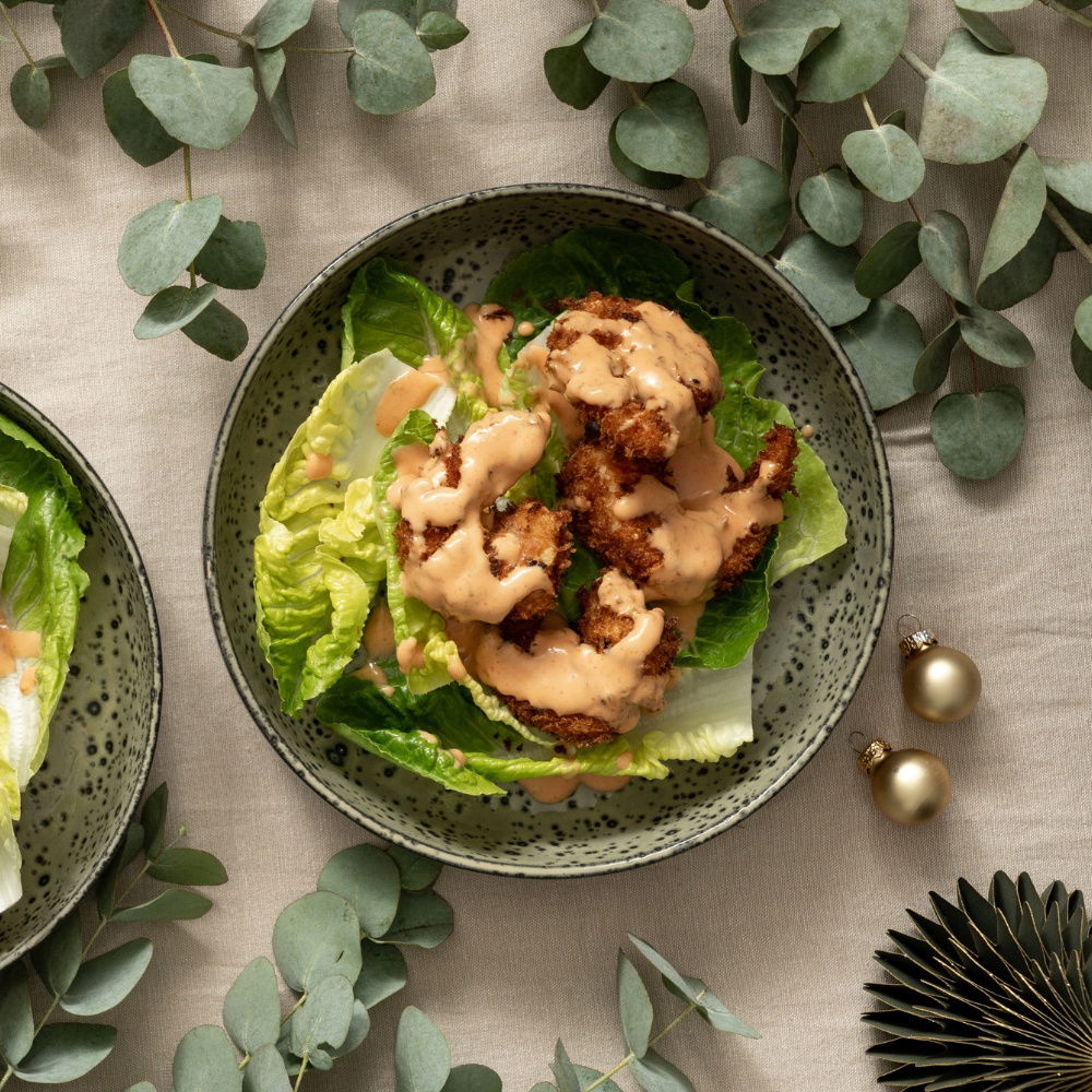 Knapperige dynamite garnalen