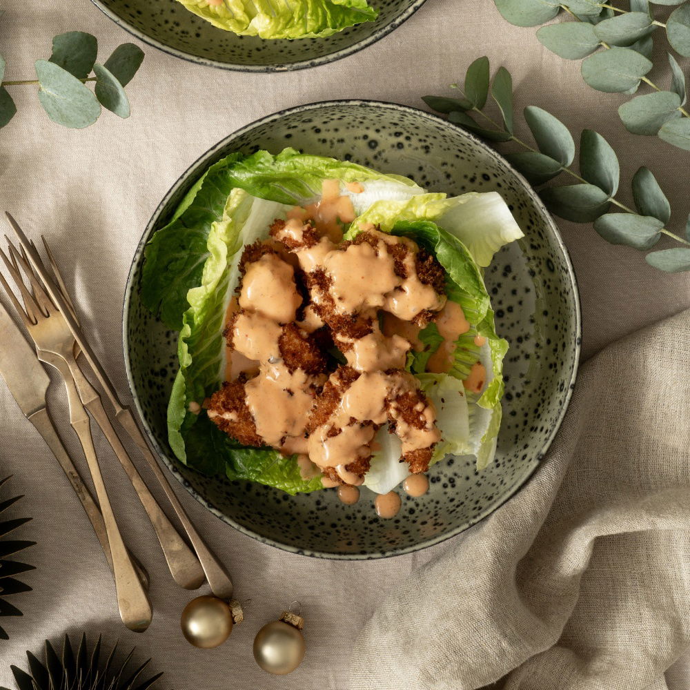 Knapperige dynamite garnalen