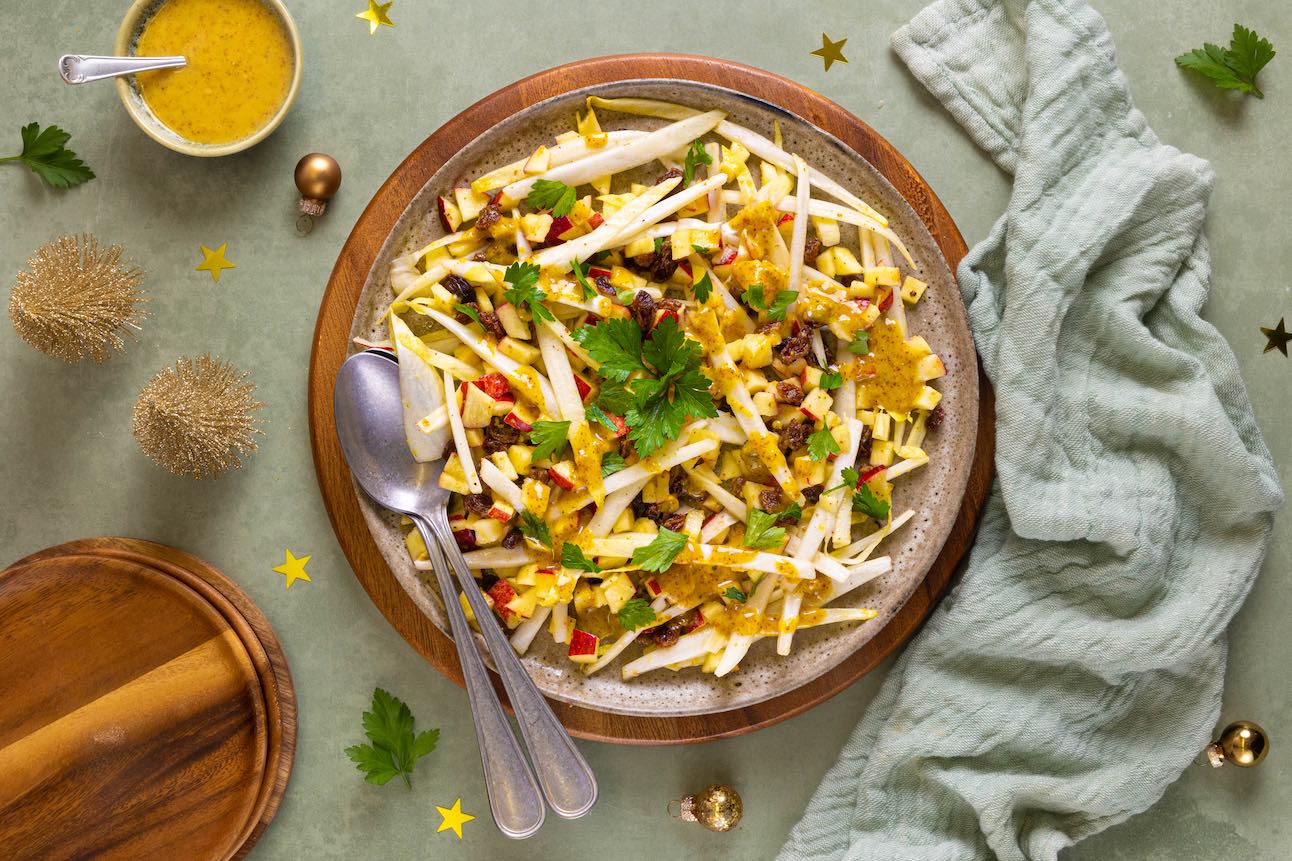 witlofsalade met rozijnen en appel