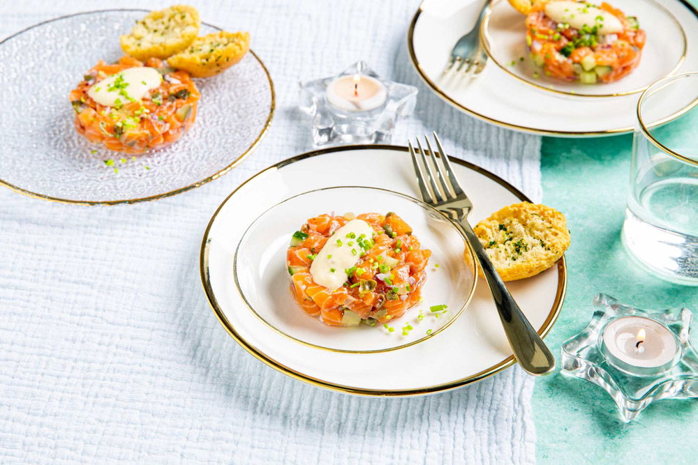 klassieke zalmtartaar