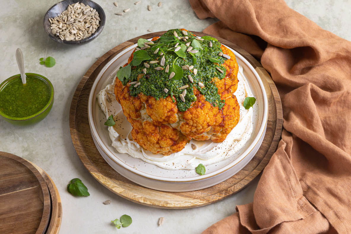 Geroosterde bloemkool met harissa