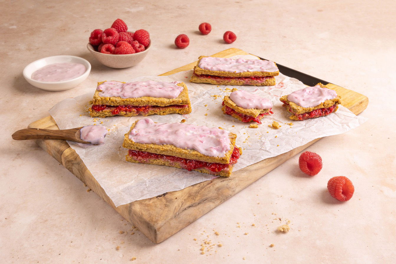 gezonde frambozenkoeken