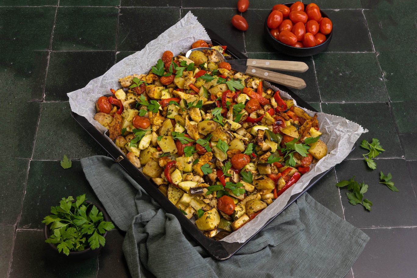 Ratatouille Traybake 2