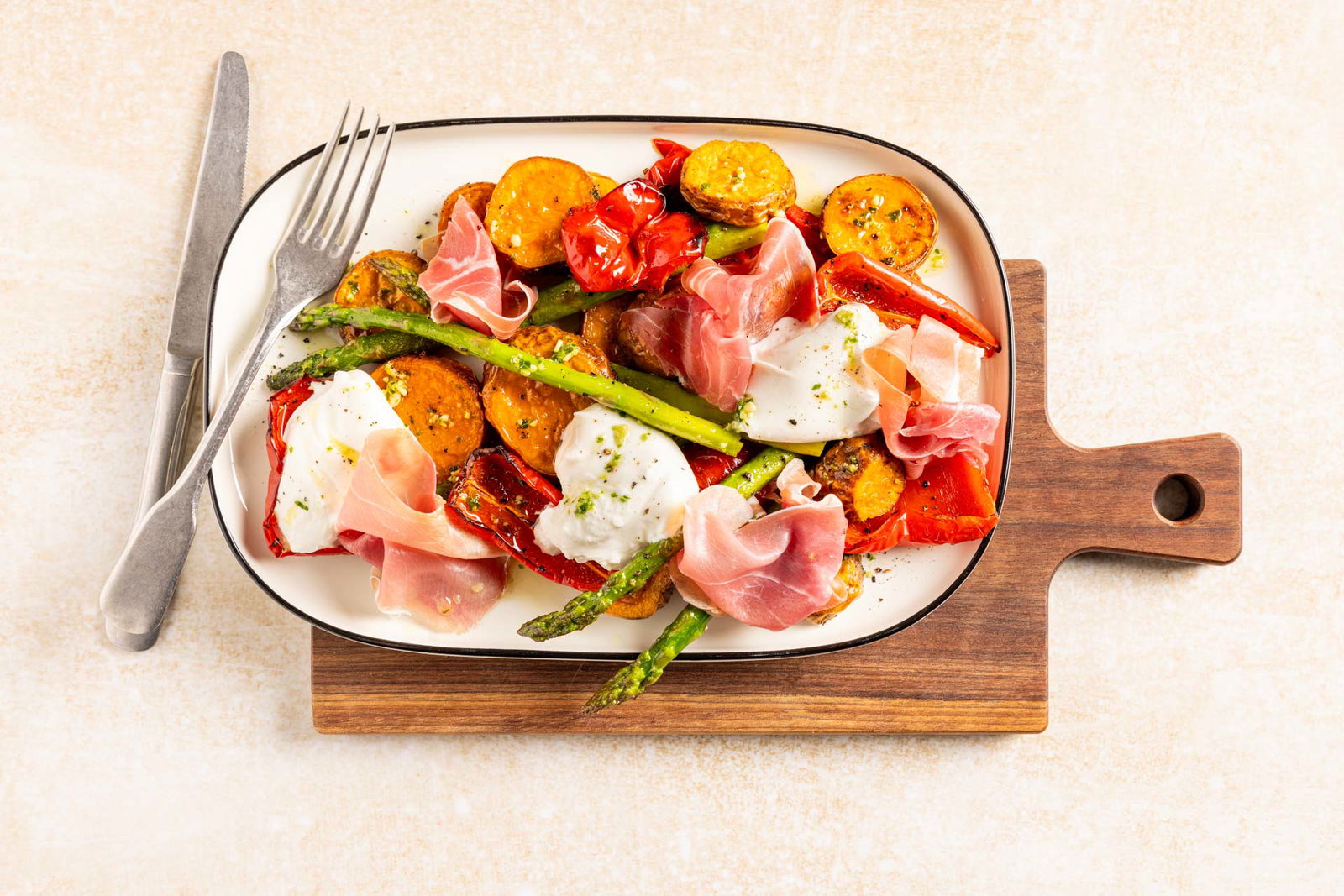 Geroosterde Groene Asperges Met Burrata 02