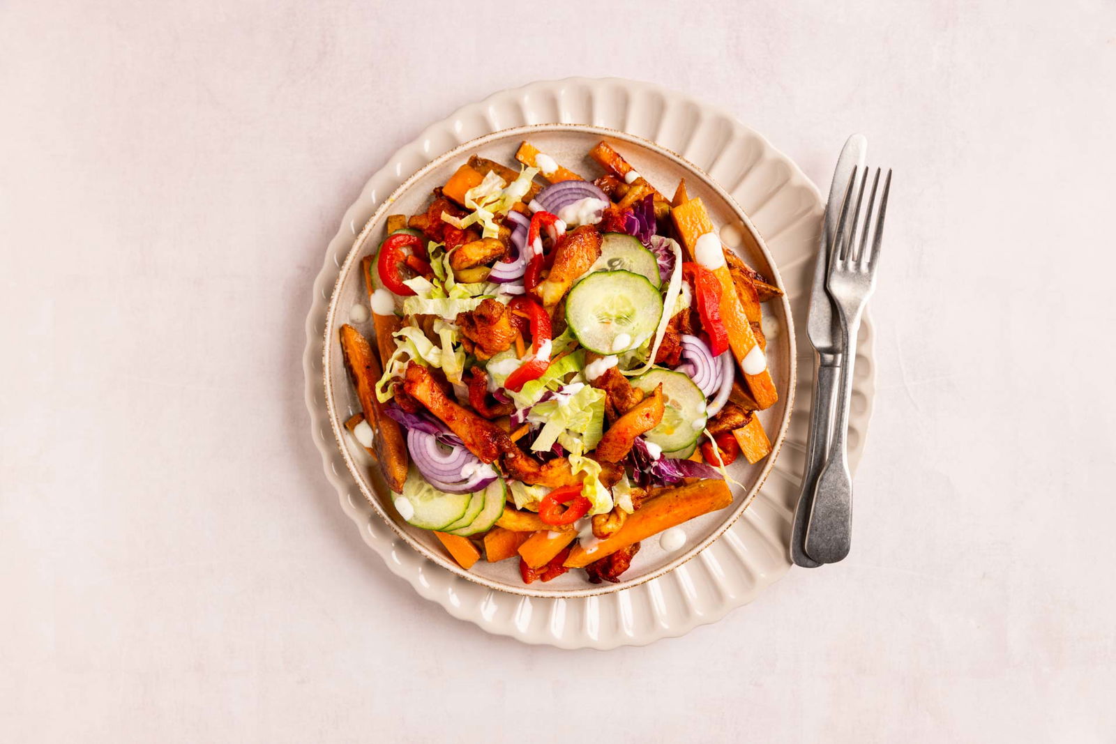 Gezonde Kipsalon Met Zoete Aardappel 2