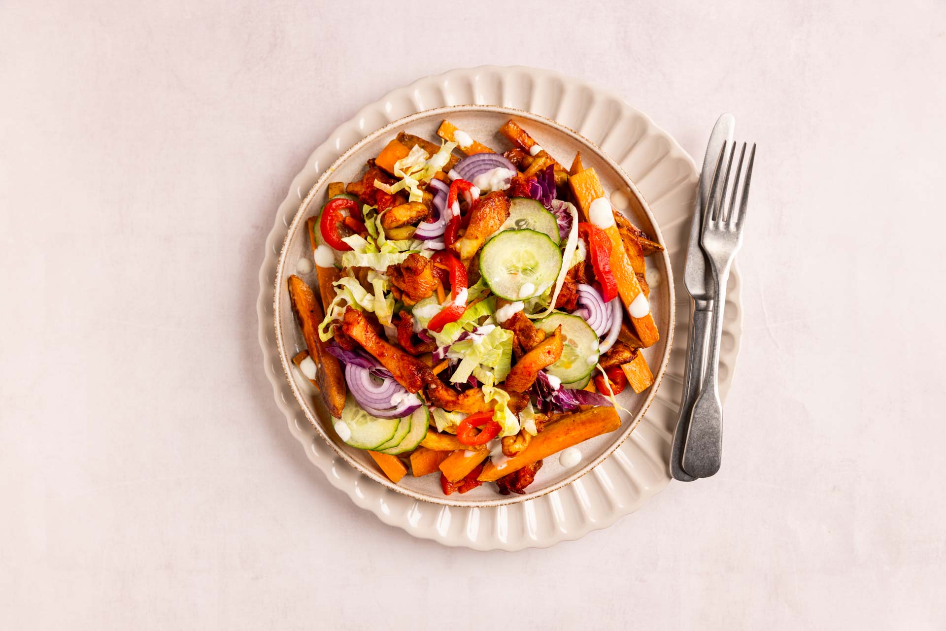 Gezonde Kipsalon Met Zoete Aardappel 2