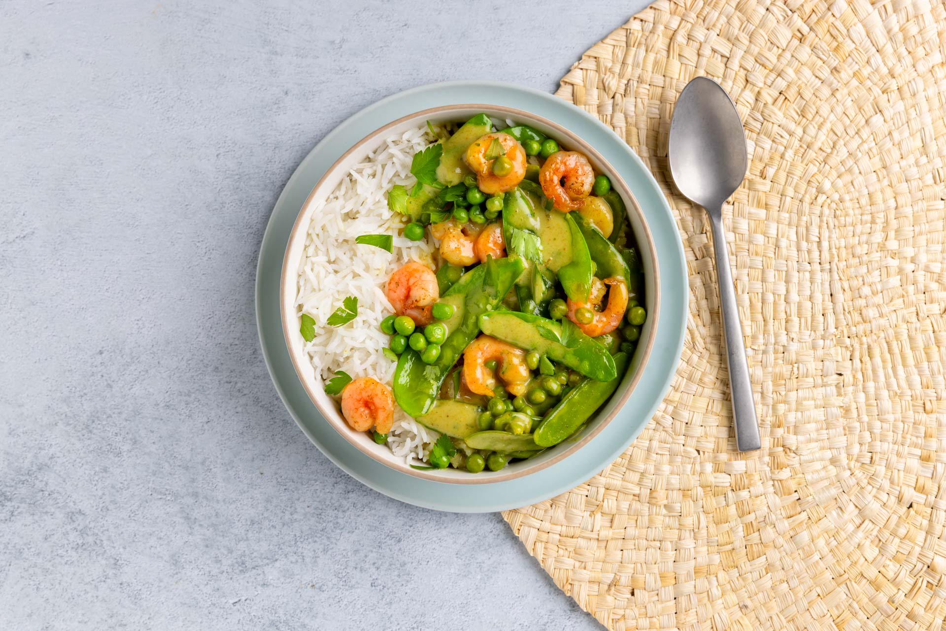 Kokoscurry Met Peultjes En Garnalen 2