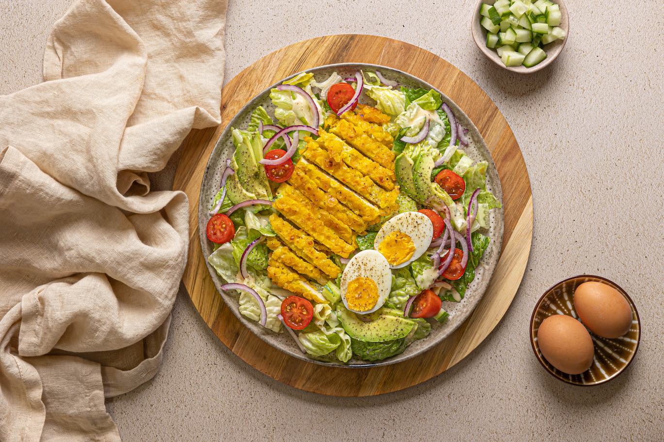 Maaltijdsalade Met Vega Krokante Kip 12