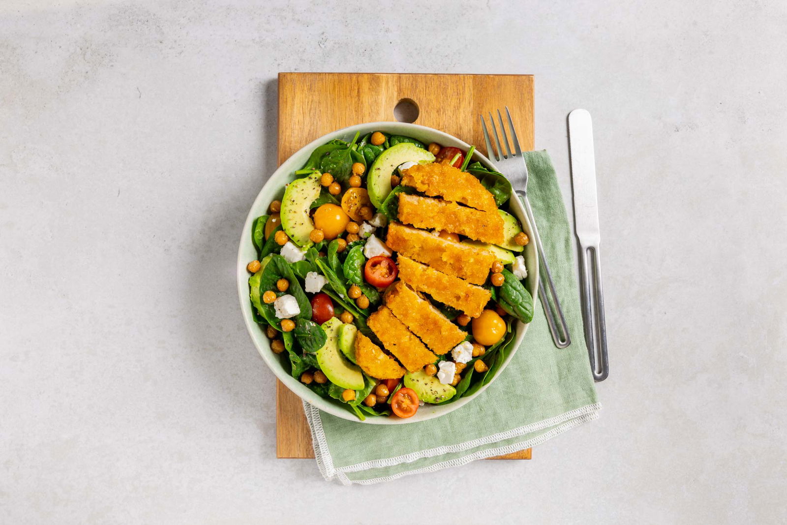 Spinazie Salade Met Krokante Kikkererwten 2