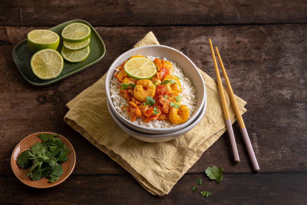 Thaise Garnalen Met Bloemkoolrijst 1