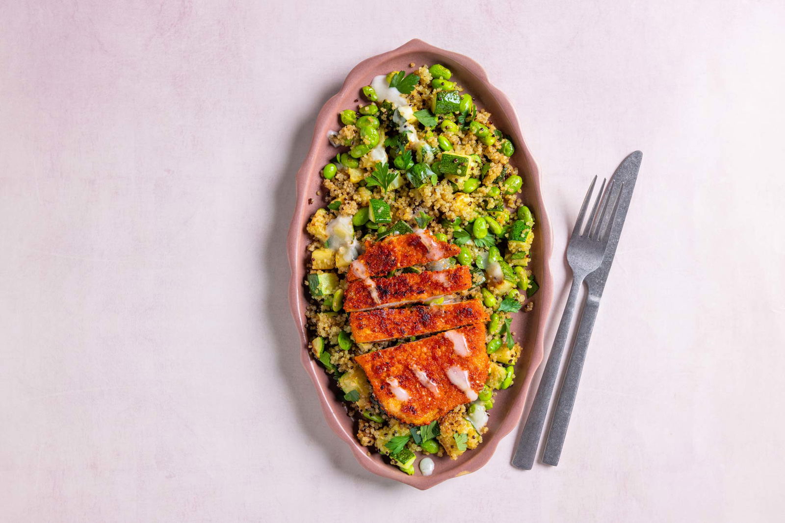 Warme Quinoa Salade Met Schnitzel 02