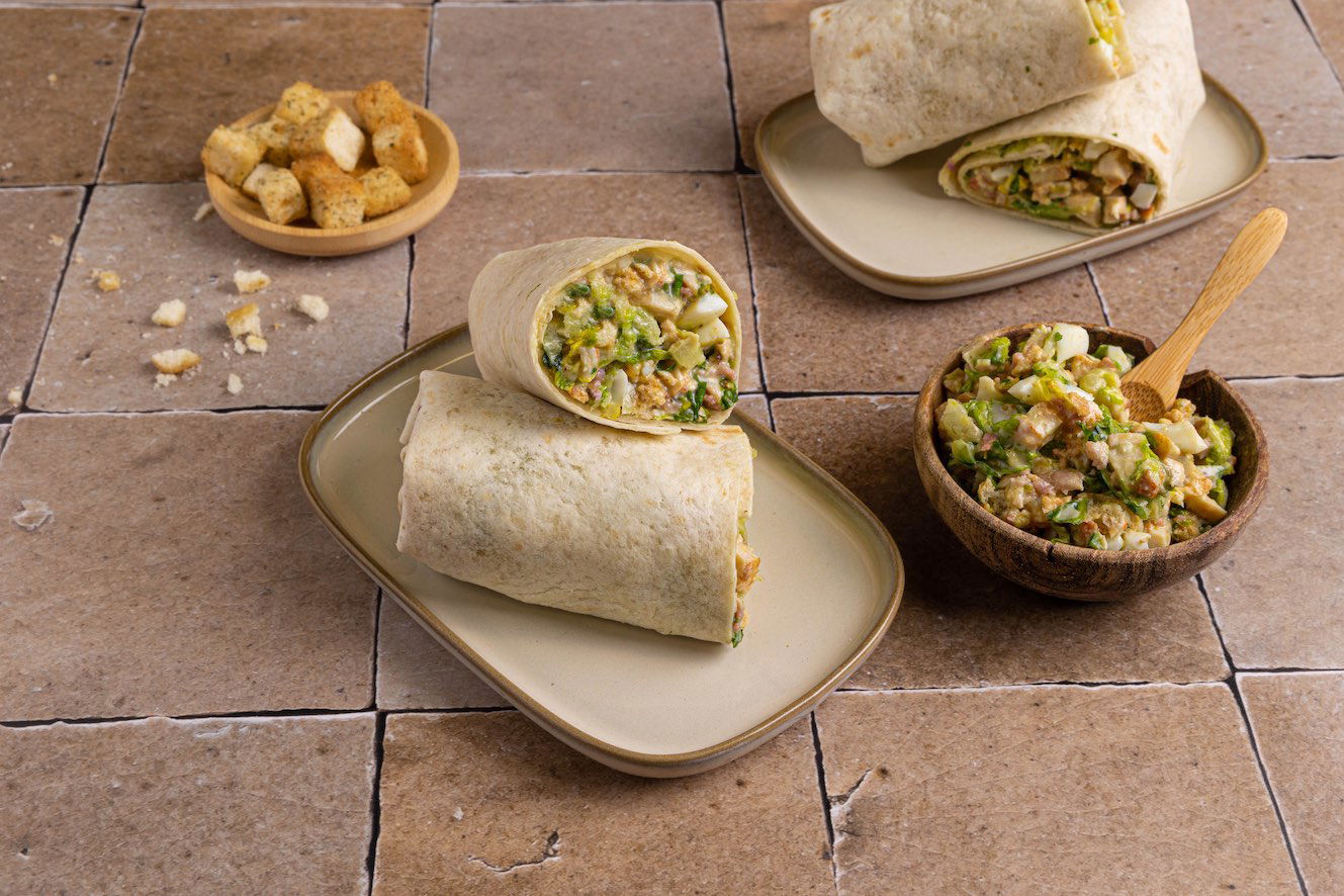 Chopped Caesar Salad Wrap