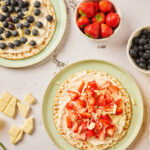 Matze met fruit en witte chocolade