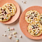 Matze met roomboter en marshmallows