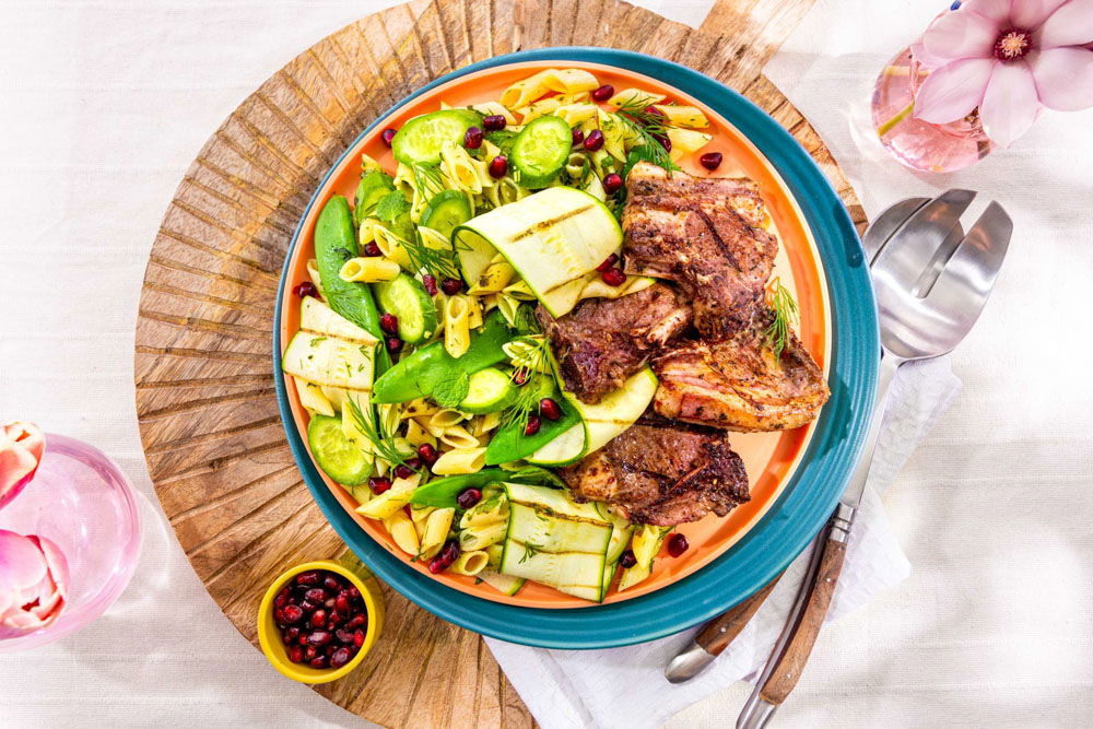 Lamskotelet Met Een Frisse Courgettesalade 2