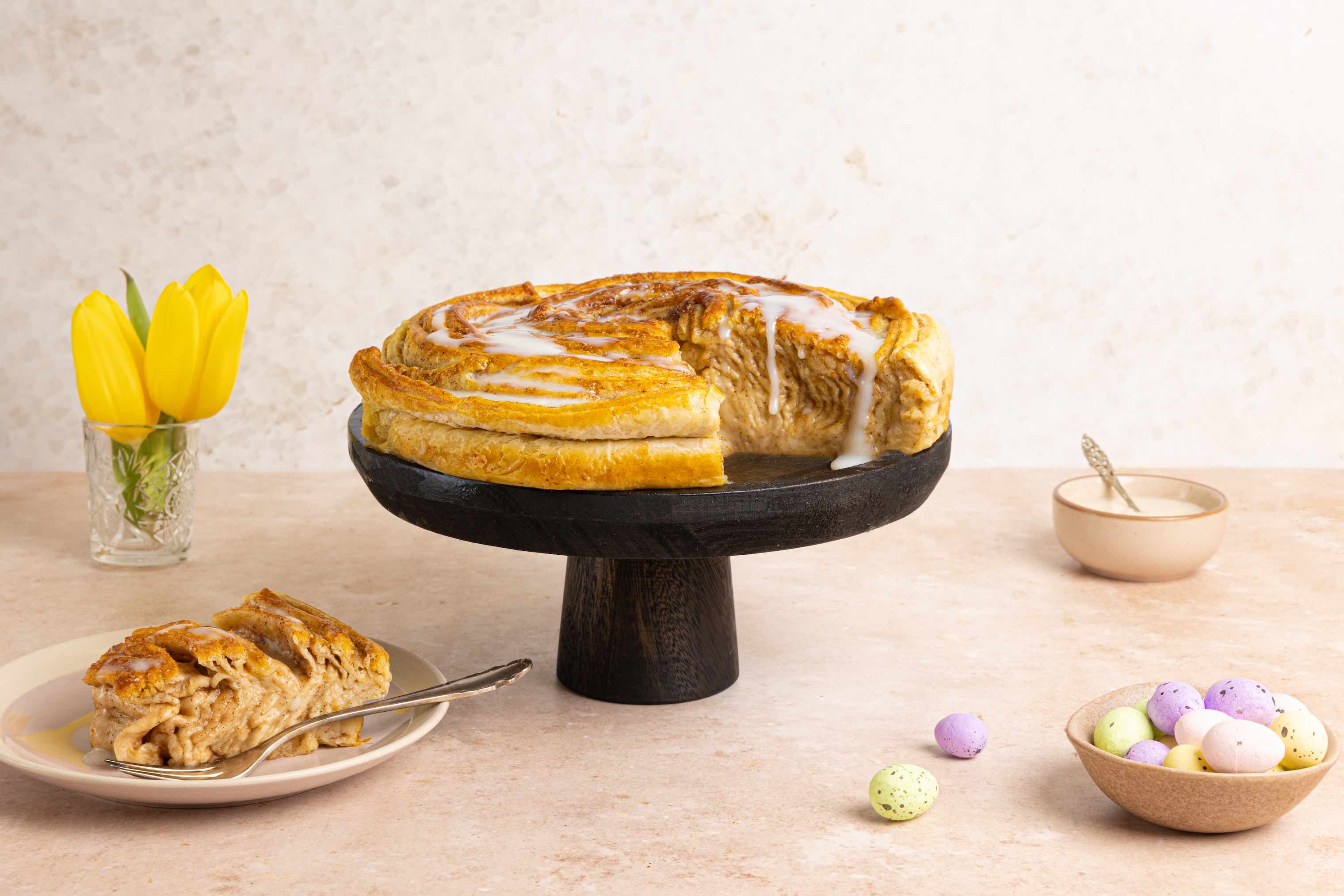 Cinnamon Bun Taart 1