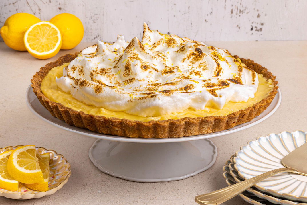 Citroen meringue taart