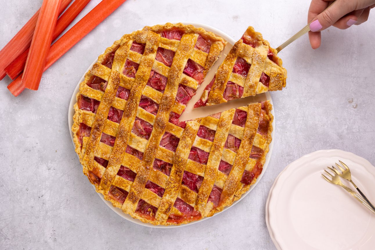 Klassieke Rabarbertaart