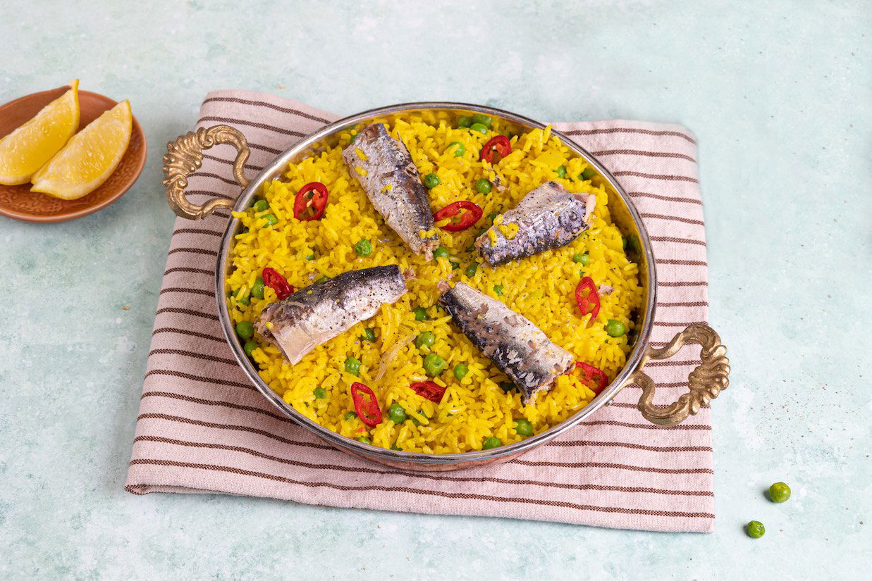 Paella Met Sardines 1 Zonder Bakjes