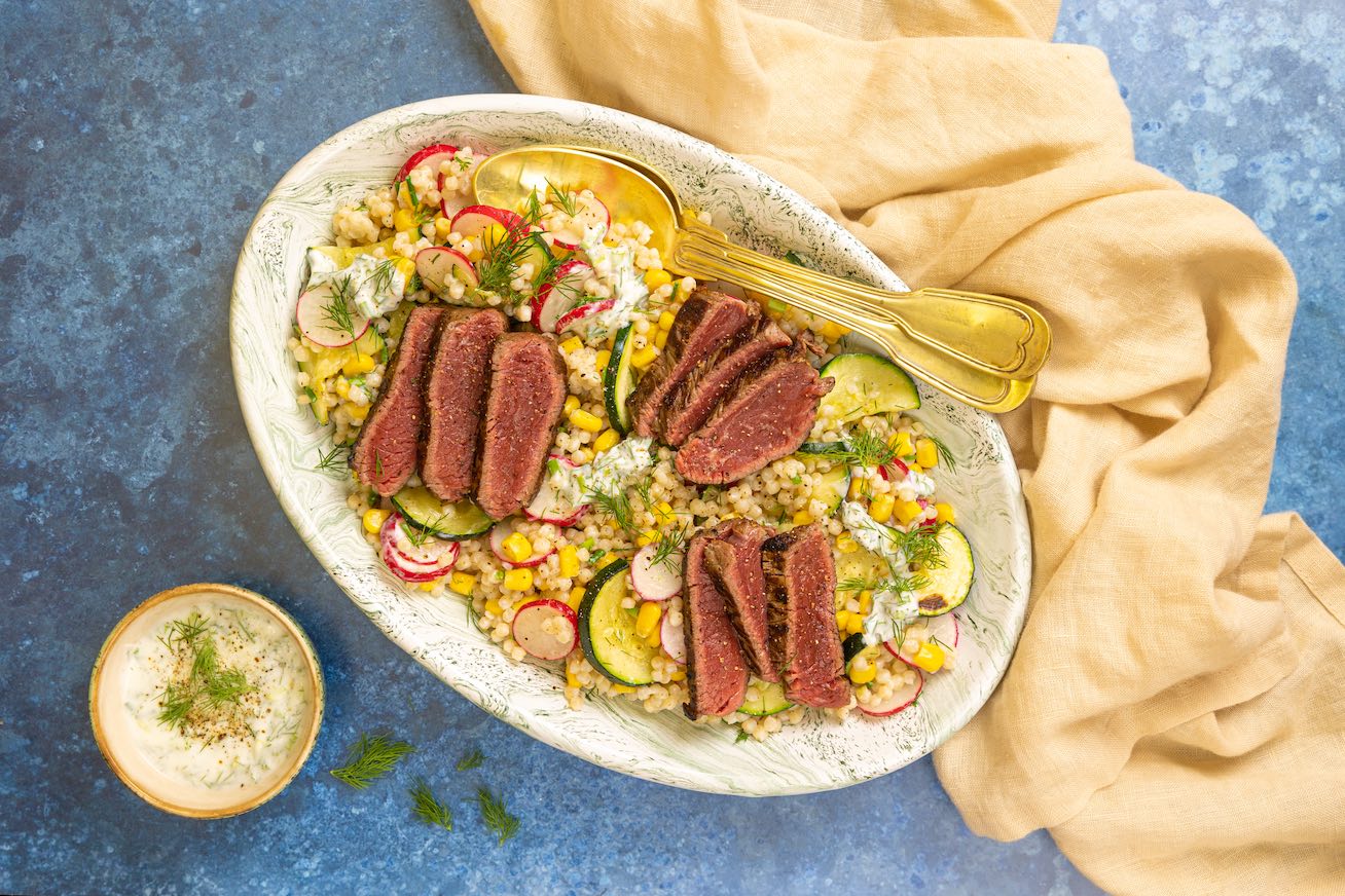 Parelcouscous Met Biefstukreepjes 2