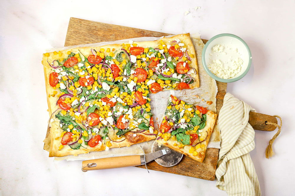 Flammkuchen Met Mais