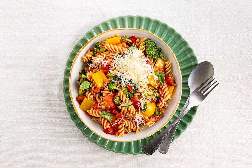 Fusilli Met Sugocasa, Broccoli En Paprika