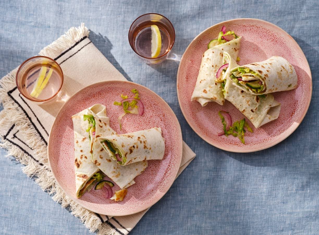 Halloumi wraps