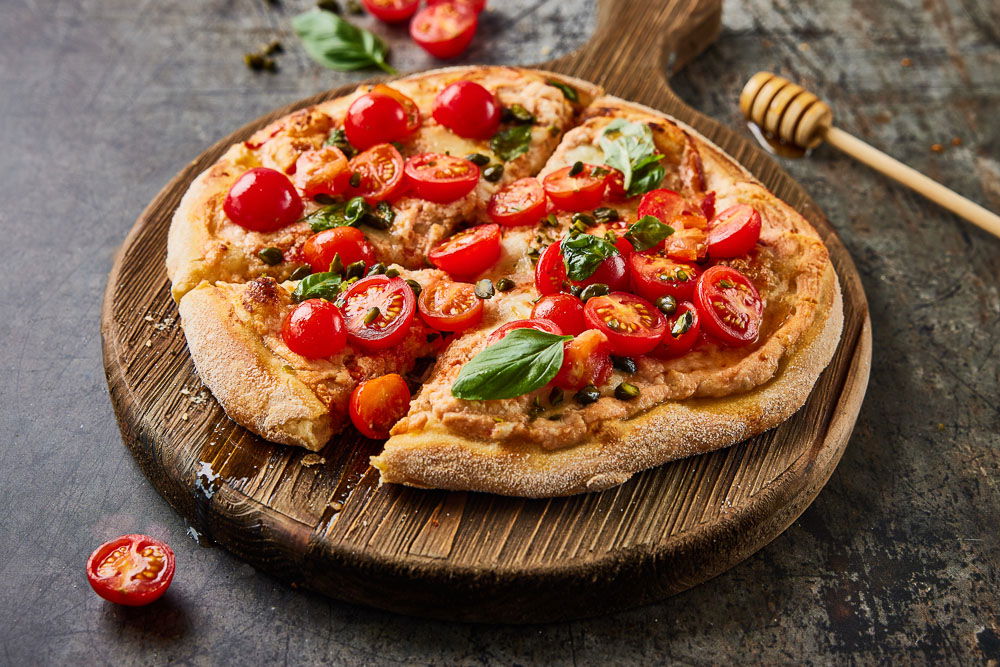 Spicy Pizza Met Honing