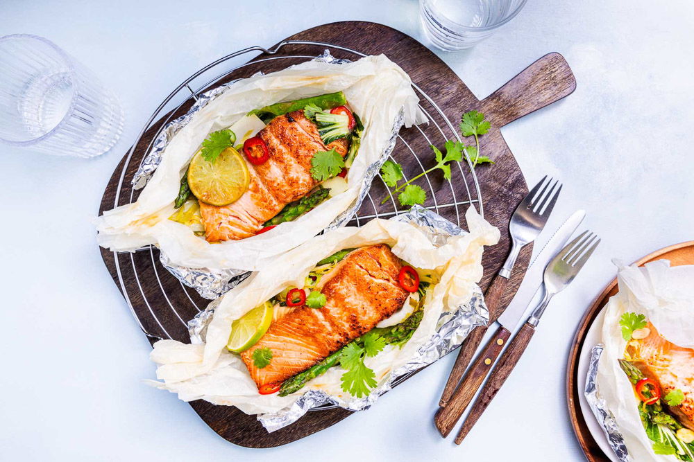Aziatische Zalmpakketjes Van De BBQ 2